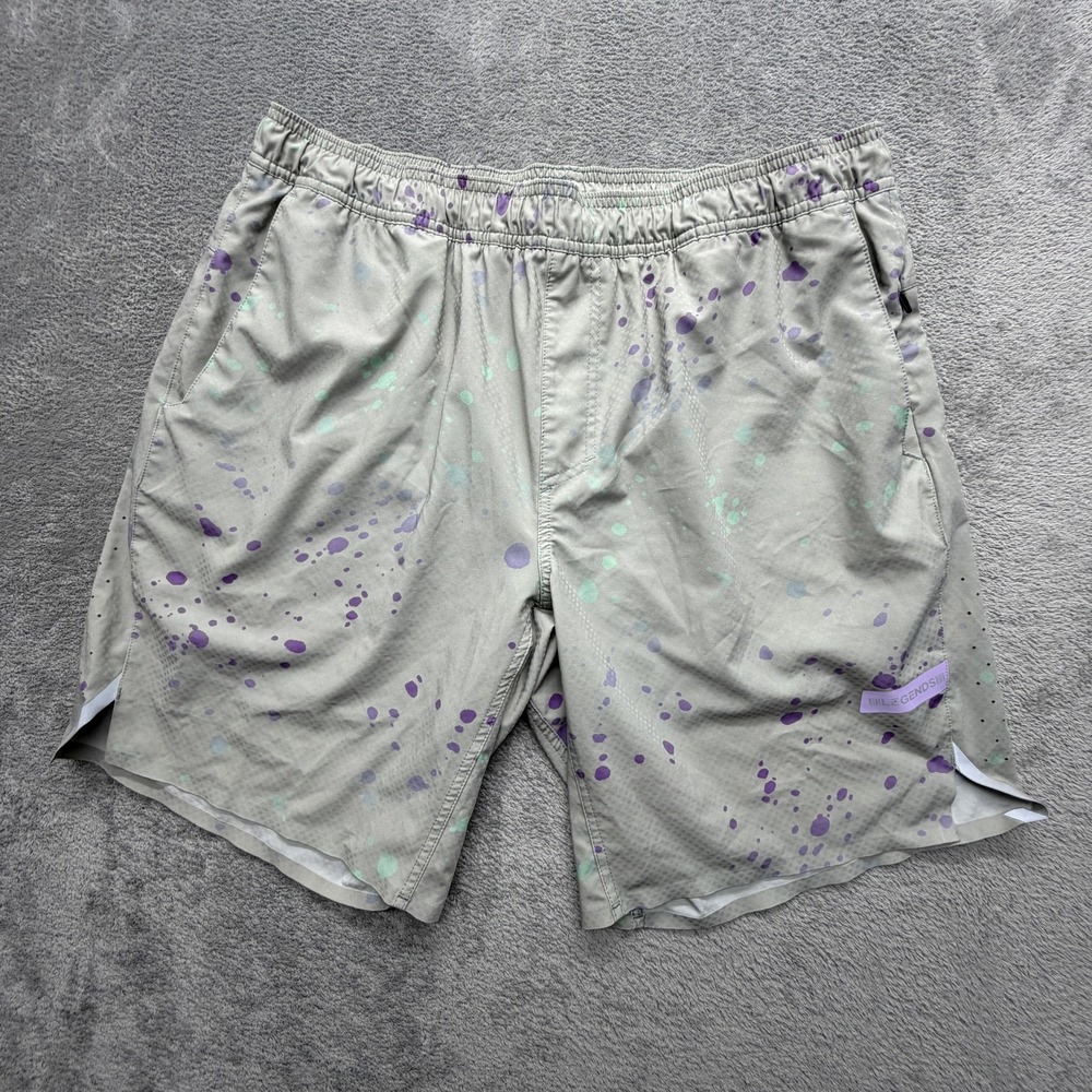 Legends Shorts Mens XL Gray Athletic Drawstring Lined Pockets Breathable
